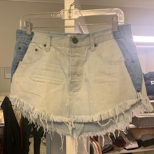 One teaspoon denim skirt